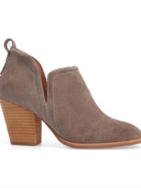 Jeffrey Campbell Rosalee Suede Taupe Booties